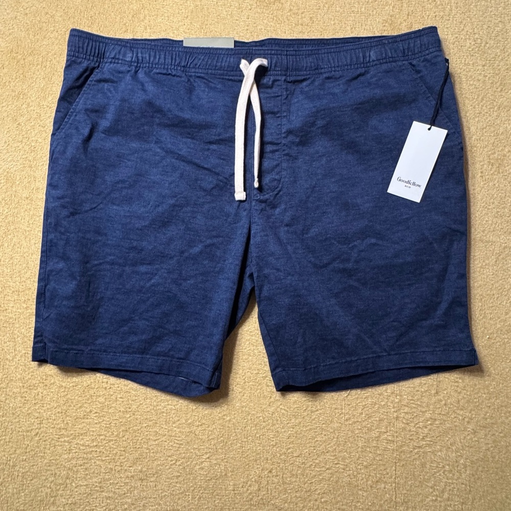 Goodfellow & Co Blue Flat Front Shorts